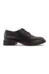 Дамски ежедневни обувки от черна естествена кожа с връзки Ariza 18 